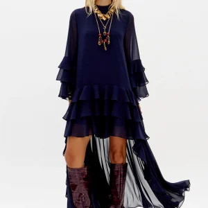 Obsidian Eyelet Zenith Monarch Dress